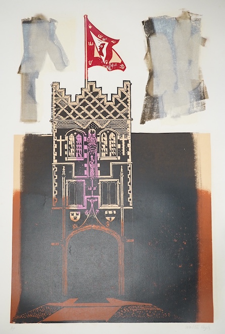 Walter Hoyle (1922-2000), artist proof colour lithograph, ‘Jesus College’, unframed